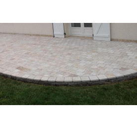 TRAVERTIN PAVE IVOIRE 15.3X15.3 EP 3 CM 1ER CHOIX