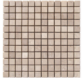 MARBRE MOSAIQUE 2.3X2.3 CM CREME IVOIRE