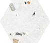 HEXAGONE SONAR 22X25 CM SATINE NON RECTIFIE