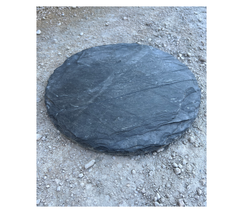 PAS JAPONAIS ARDOISE EP ± 2-3 CM ROND DIAMÈTRE 40 CM