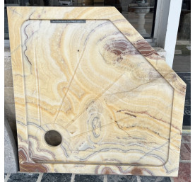 RECEVEUR D'ANGLE TRAVERTIN ONYX