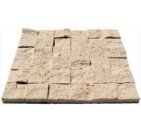 TRAVERTIN PAREMENT 4.8X4.8 CM IVOIRE