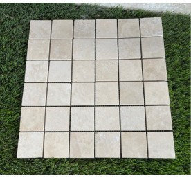 MARBRE MOSAIQUE 4.8x4.8 CM CREME IVOIRE