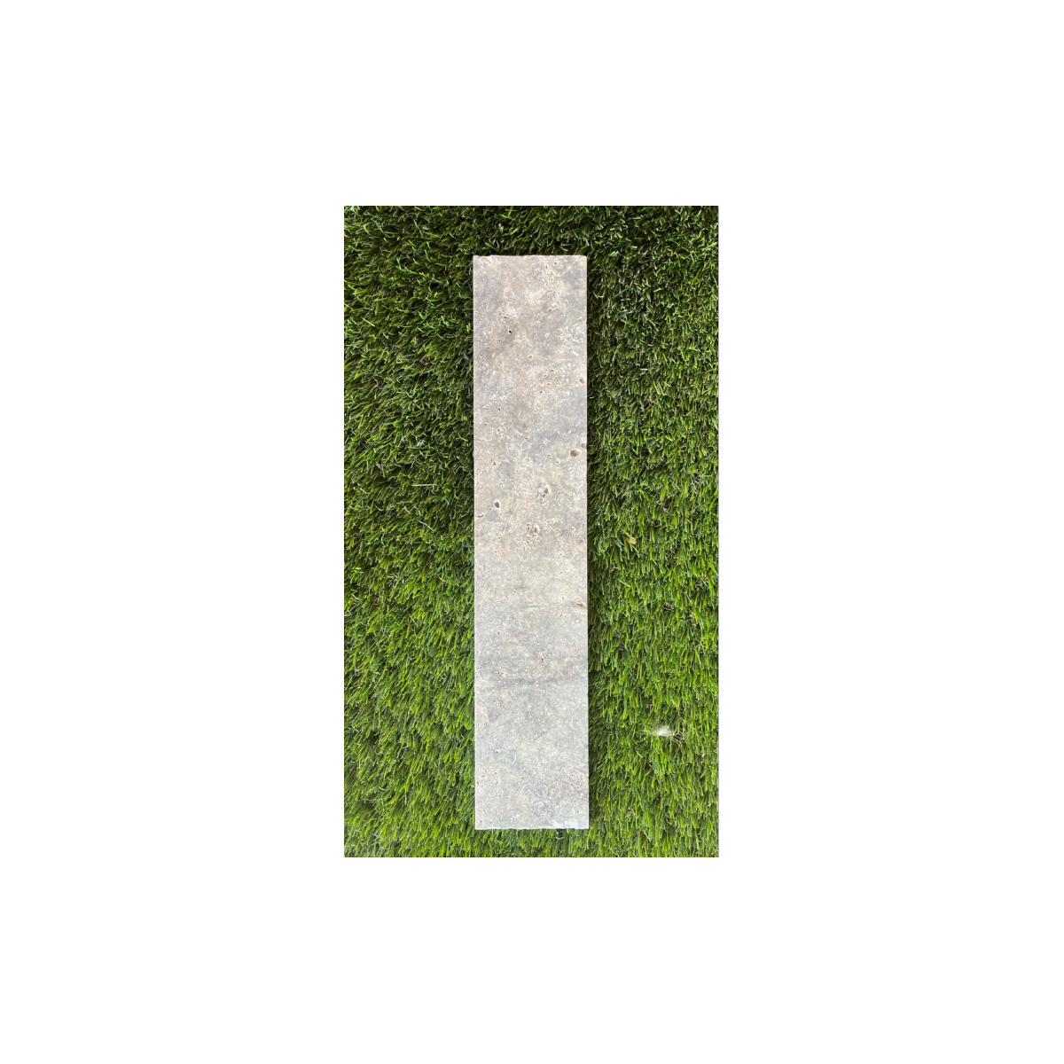 TRAVERTIN PLINTHE SILVER 8X40.6 EP 1.2 CM 1ER CHOIX
