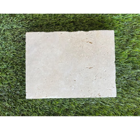 TRAVERTIN PAVE IVOIRE 15.3X20.3 EP 3 CM 1ER CHOIX