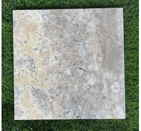 TRAVERTIN SILVER 40.6X40.6 EP 1.2 CM 1ER CHOIX