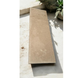 PIERRE D'EGYPTE MARGELLE 1 BORD ARRONDI 33X100 EP 3 CM SINAÏ PEARL BROSSÉE