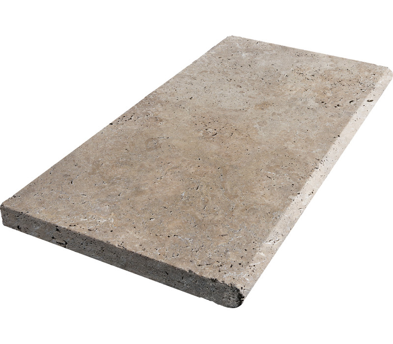 TRAVERTIN MARGELLE NUANCE 33X100X3 CM 1BORD ARRONDI