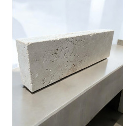 TRAVERTIN BORDURE IVOIRE 15X50 EP 7 CM 1ER CHOIX