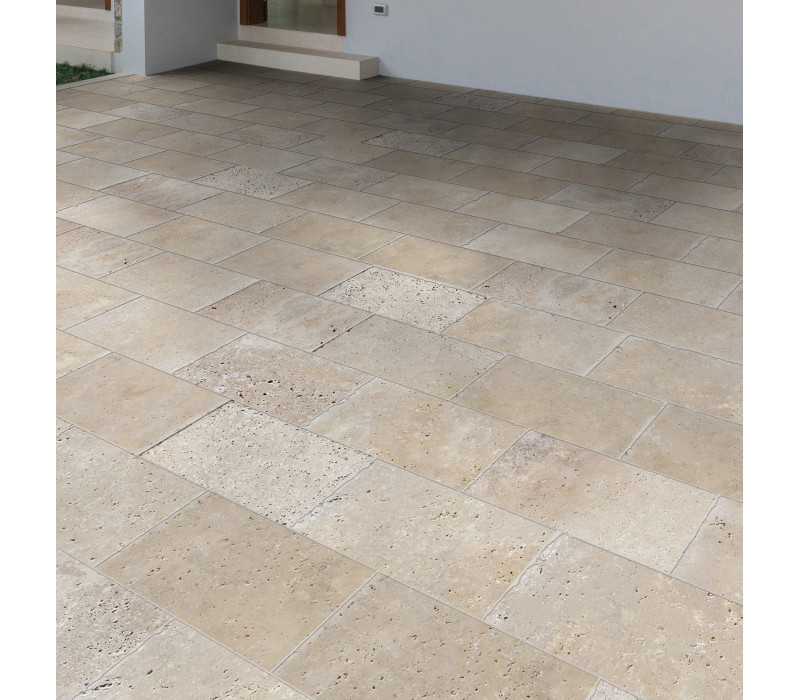 TRAVERTIN IVOIRE 40.6X61X3 CM 1ER CHOIX