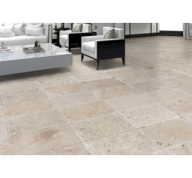 TRAVERTIN IVOIRE 40.6X61 EP 1.2 CM 1ER CHOIX
