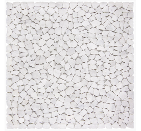 MARBRE MOSAÏQUE GALET CARRARA BLANC