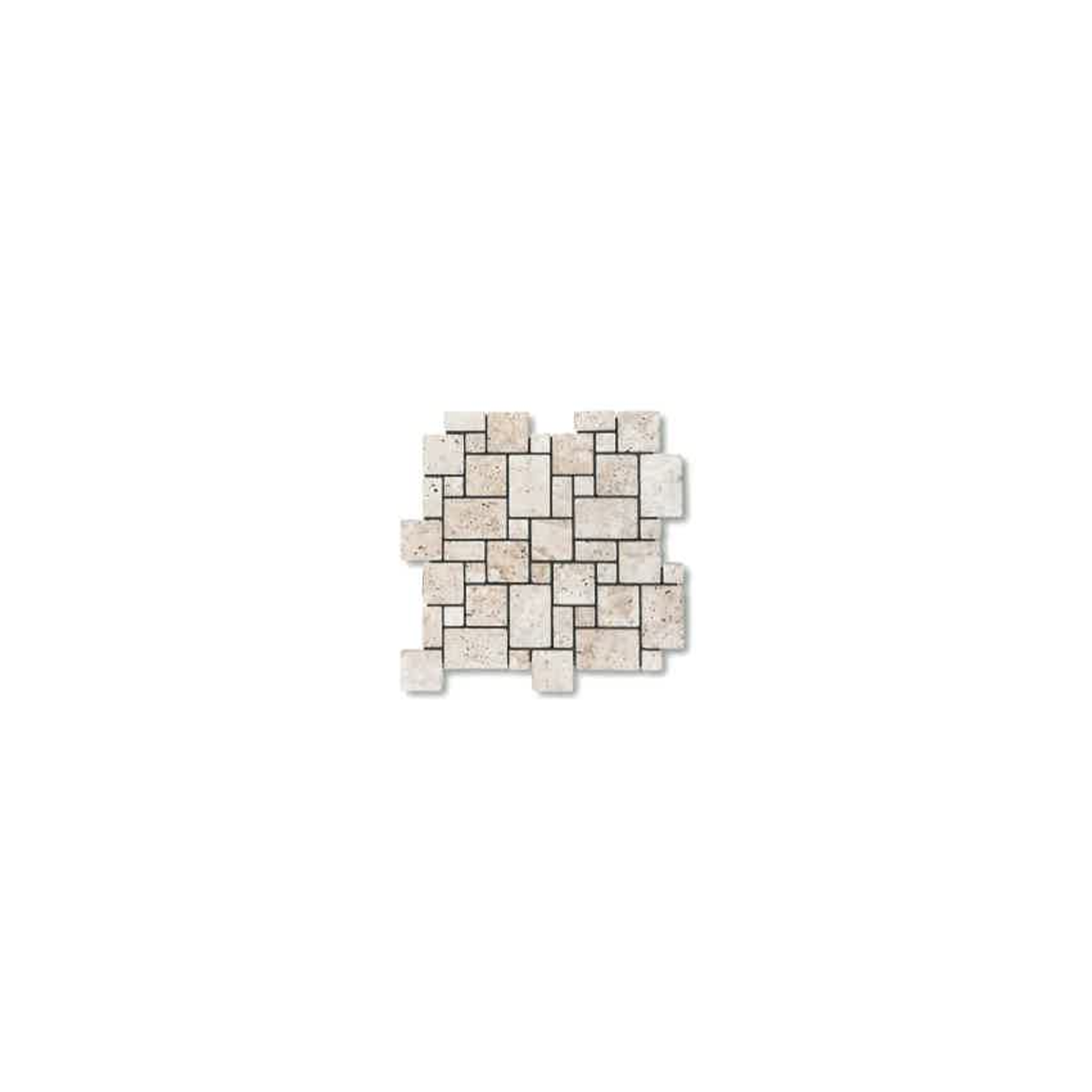 TRAVERTIN MOSAIQUE MINI OPUS IVOIRE VIEILLI