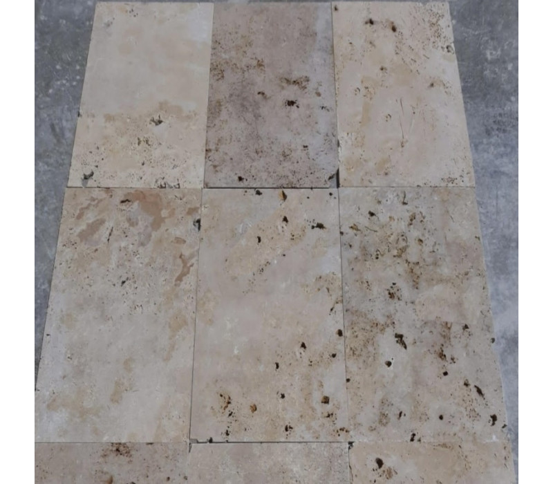 TRAVERTIN MIX 40.6X61X1.2 CM 2EME CHOIX
