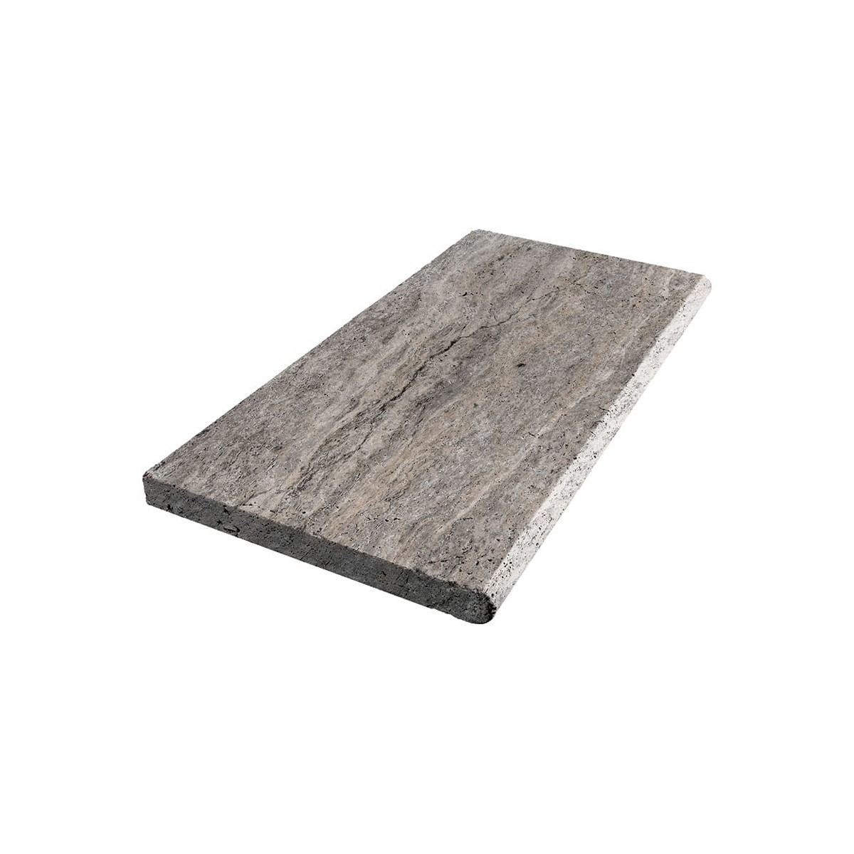 TRAVERTIN MARGELLE SILVER 33X61X3 CM 1BORD ARRONDI